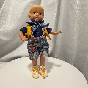 2001 Vintage Doll with Blue and Yellow Outfit